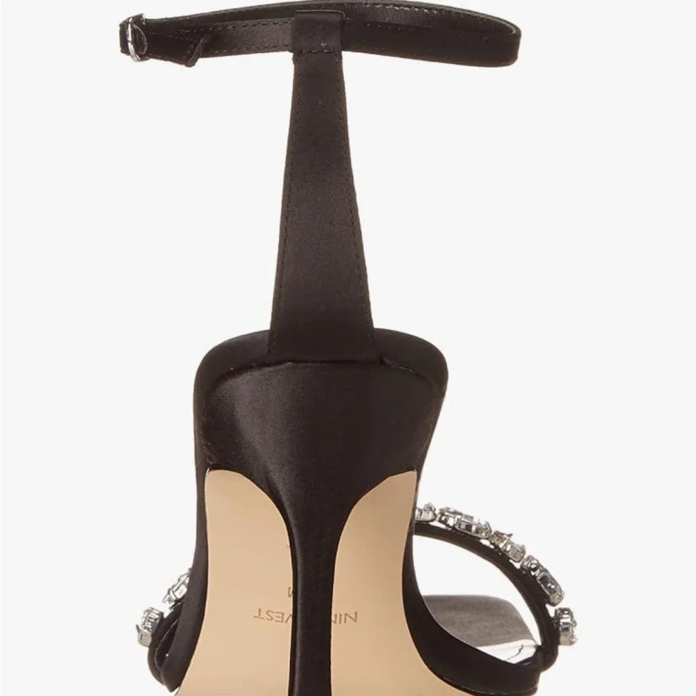 Nine West Jazmin Crystal Ankle Strap Heels - Picture 5 of 10